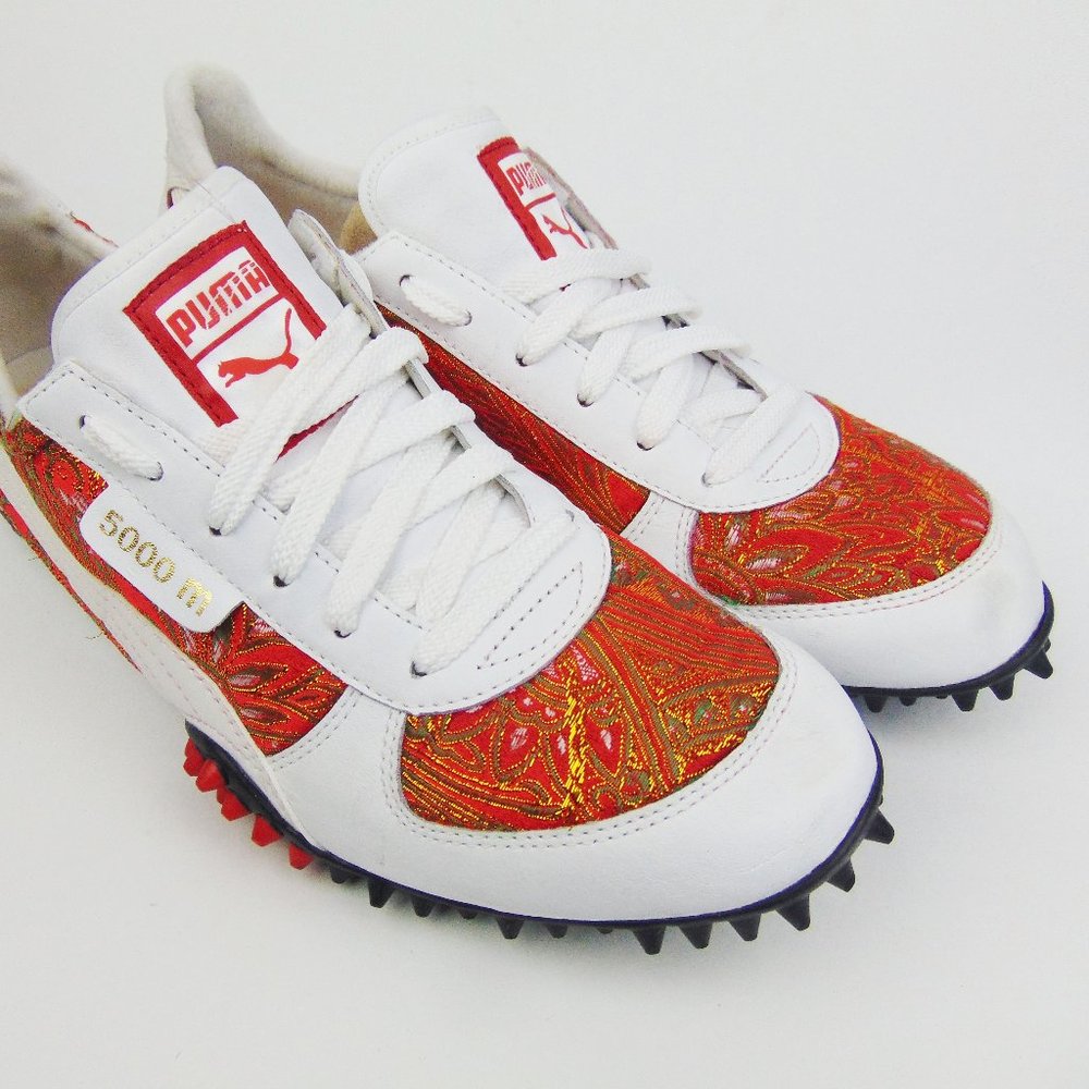 Womens Puma 5000 M Red/Gold Paisley Sz 11 CCountry